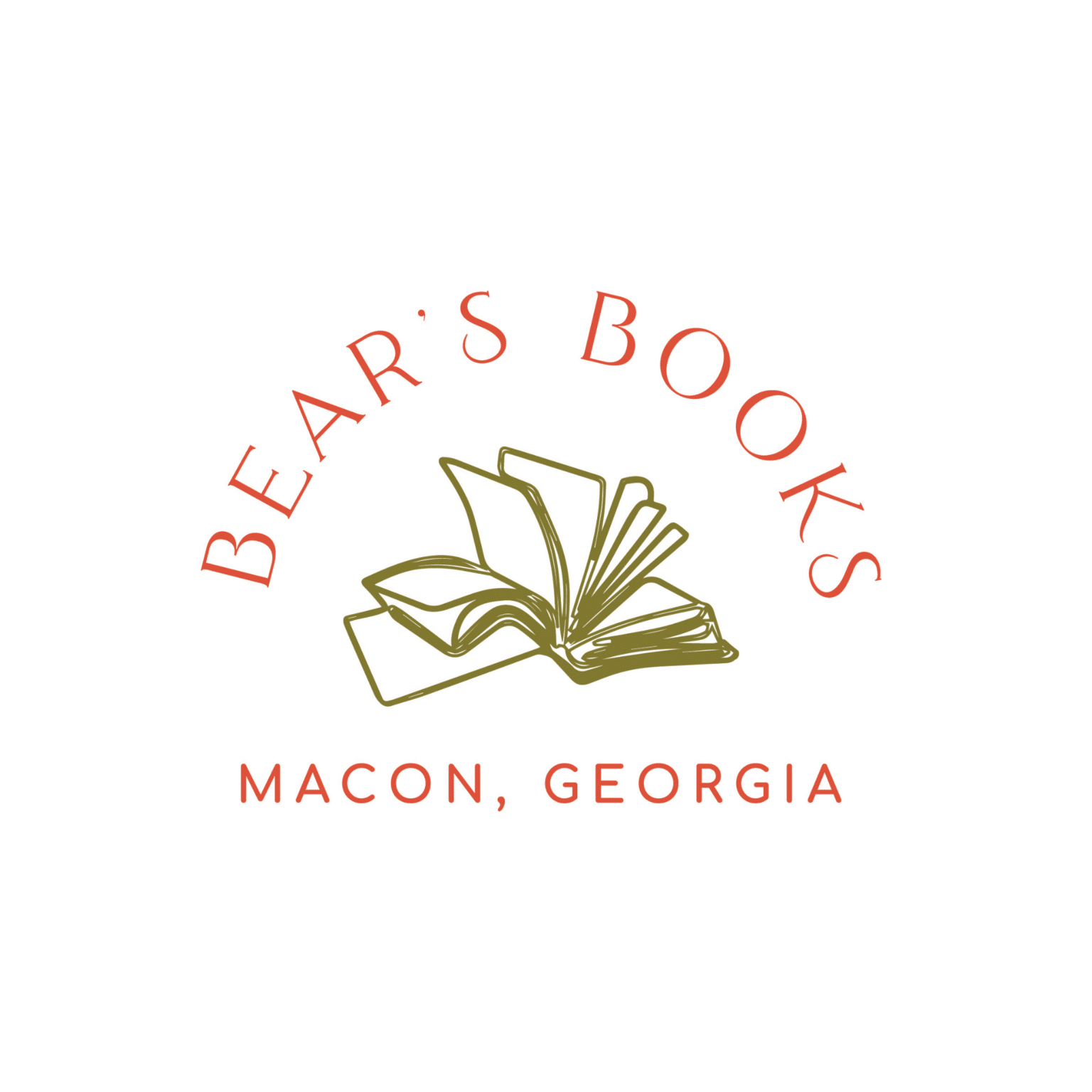 Bear's Books open book logo